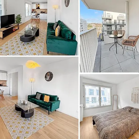 Appartement Balcon Ensoleillé, Design Moderne